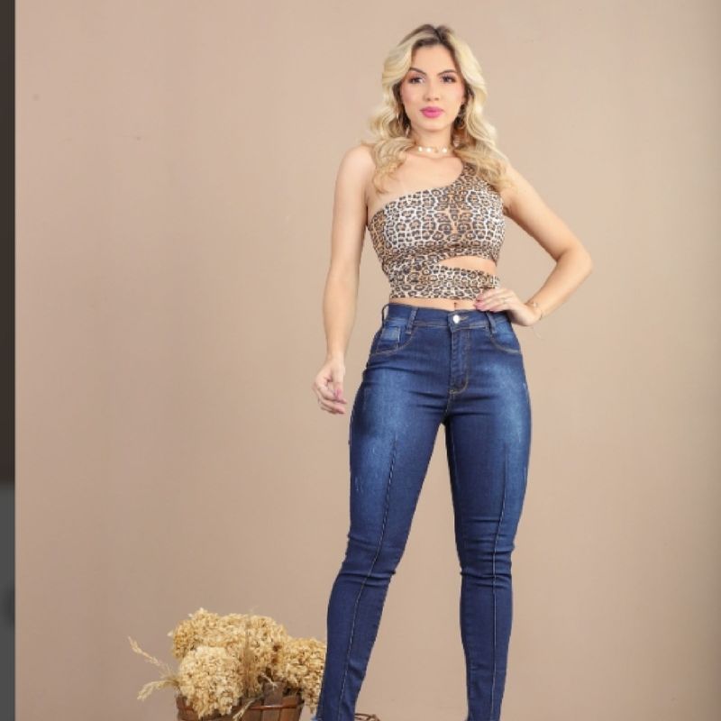 Calça jeans feminina  Compre Produtos Personalizados no Elo7