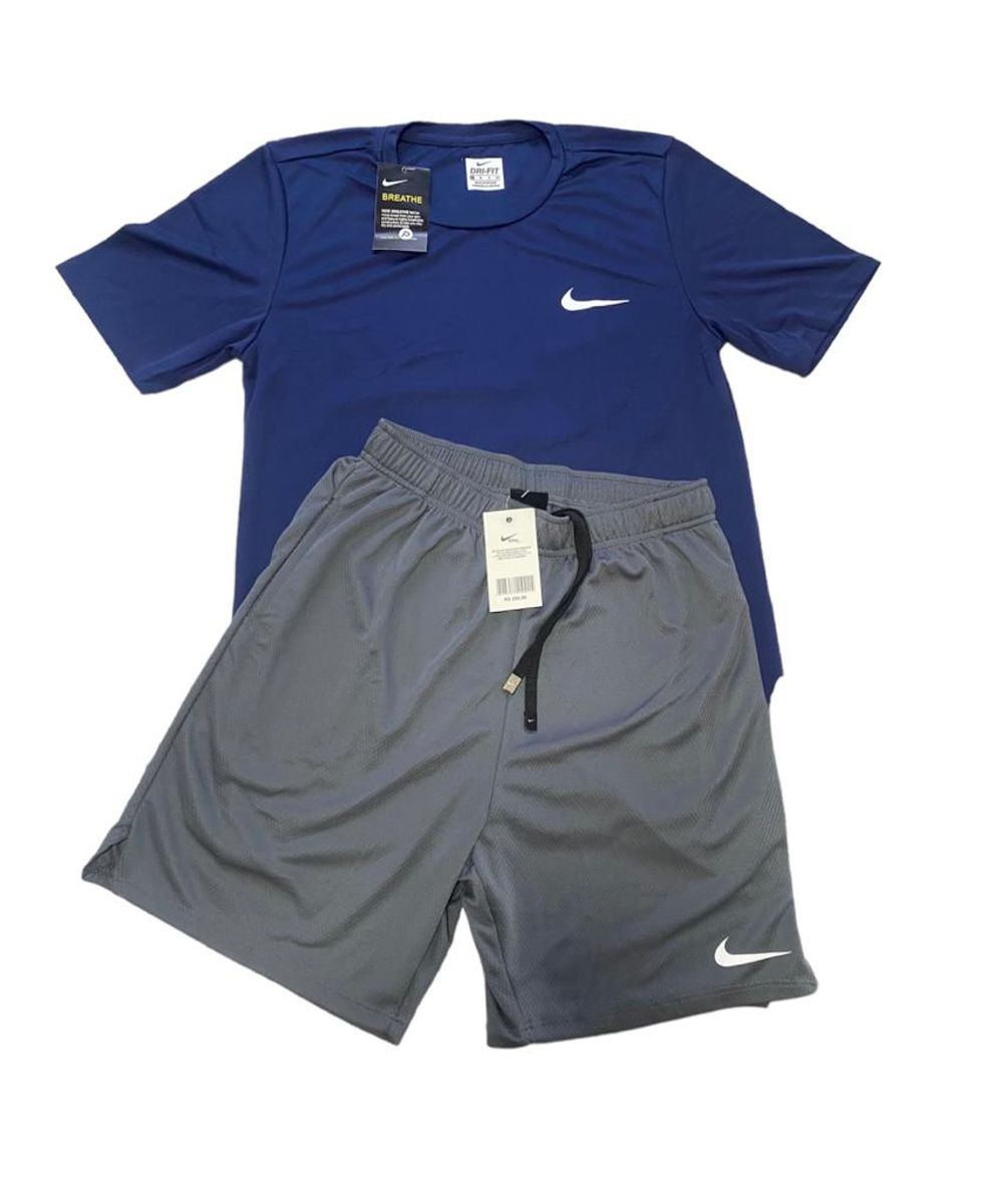 Kit Camiseta e Shorts Multimarcas Tecido Dry Fit Academia