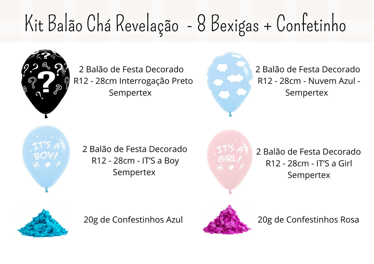 BALÃO REVELAÇÃO MINI