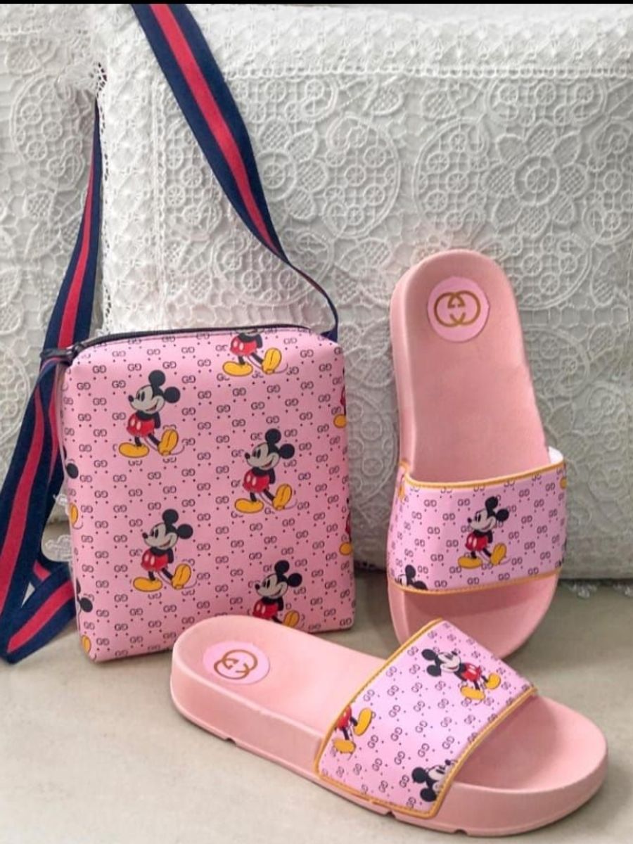 sandalia mickey feminina