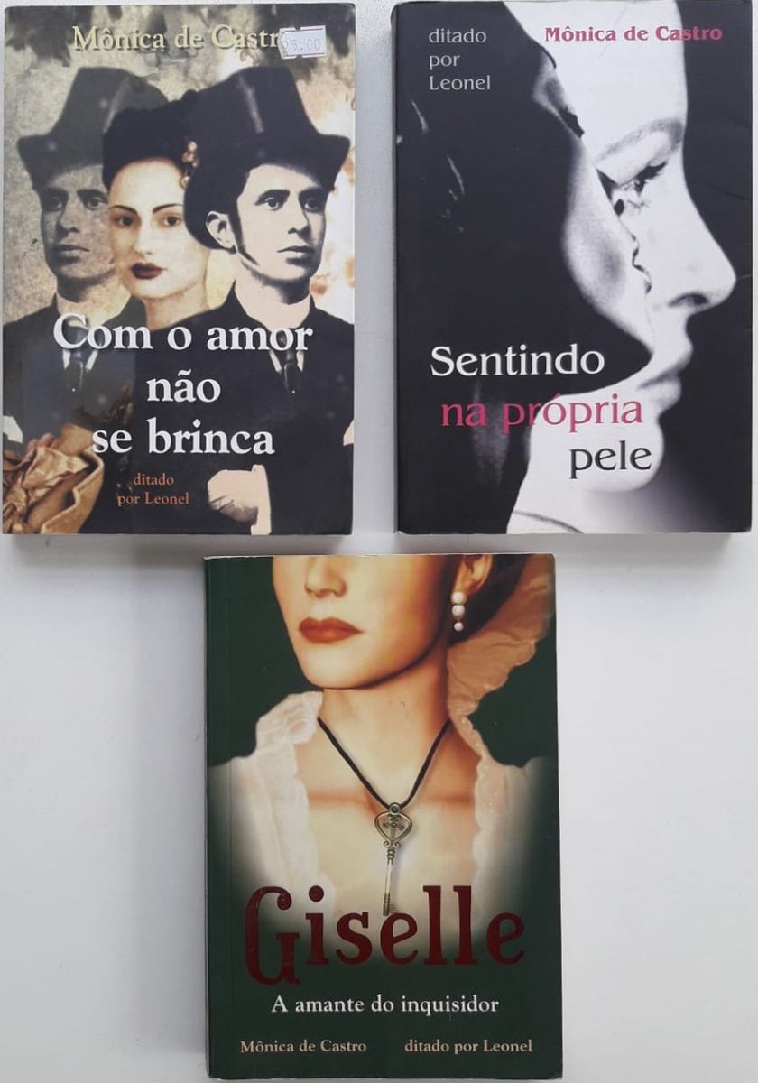 Kit Coleção 3 Romances Espíritas Mônica de Castro Livro Usado 75568898 enjoei