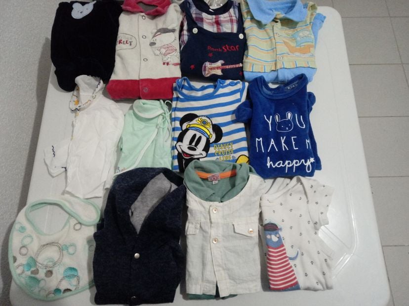 Kit com 10 Peças Roupas Usadas Bebê Meninos Tam. 0-4 Meses | Roupa ...