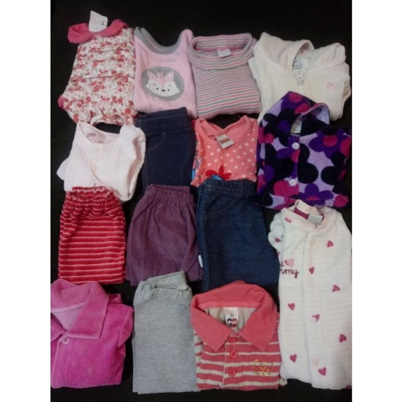 Kit com 15 Peças Roupas Usadas Bebê Meninas 0-6 Meses Roupa Infantil para  Bebê Diversas Usado 84337594 enjoei