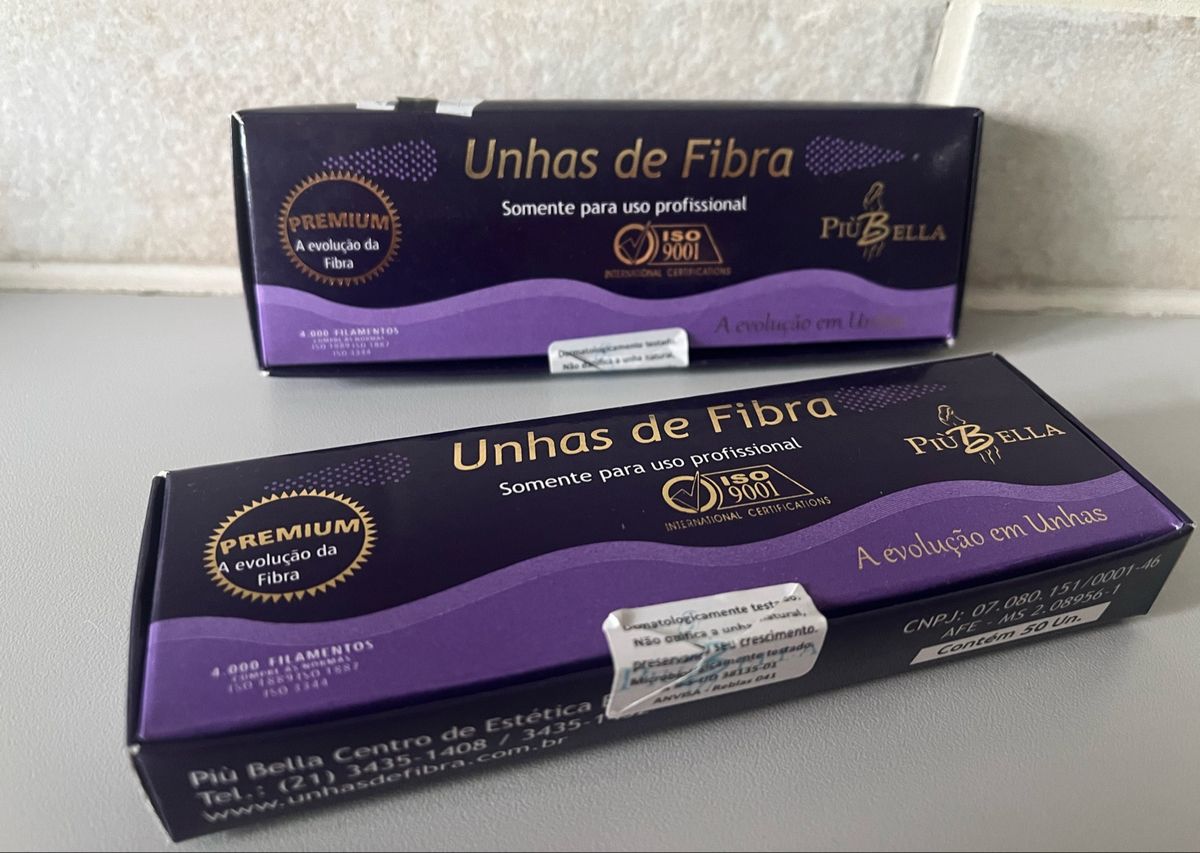 Kit Com Caixas De Fibra De Vidro Para Unha Piu Bella Produto P