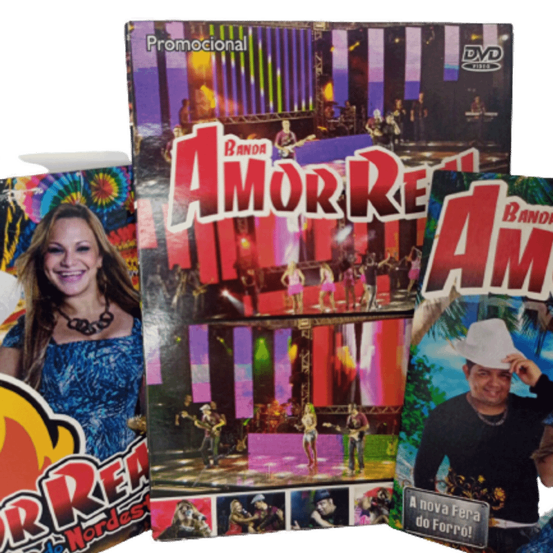 Kit com 2 Cd e 1 Dvd Banda Amor Real | Item de Música Cd Usado