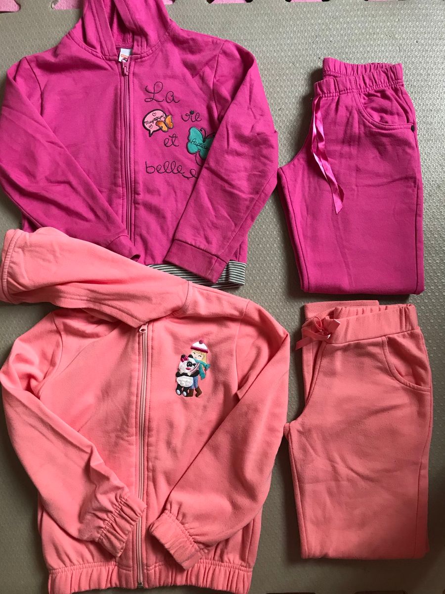 conjunto de moletom infantil tamanho 8