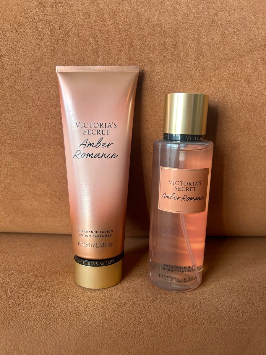 Kit Body Splash 250ml + Hidratante Amber Romance 236ml Victoria's Secret