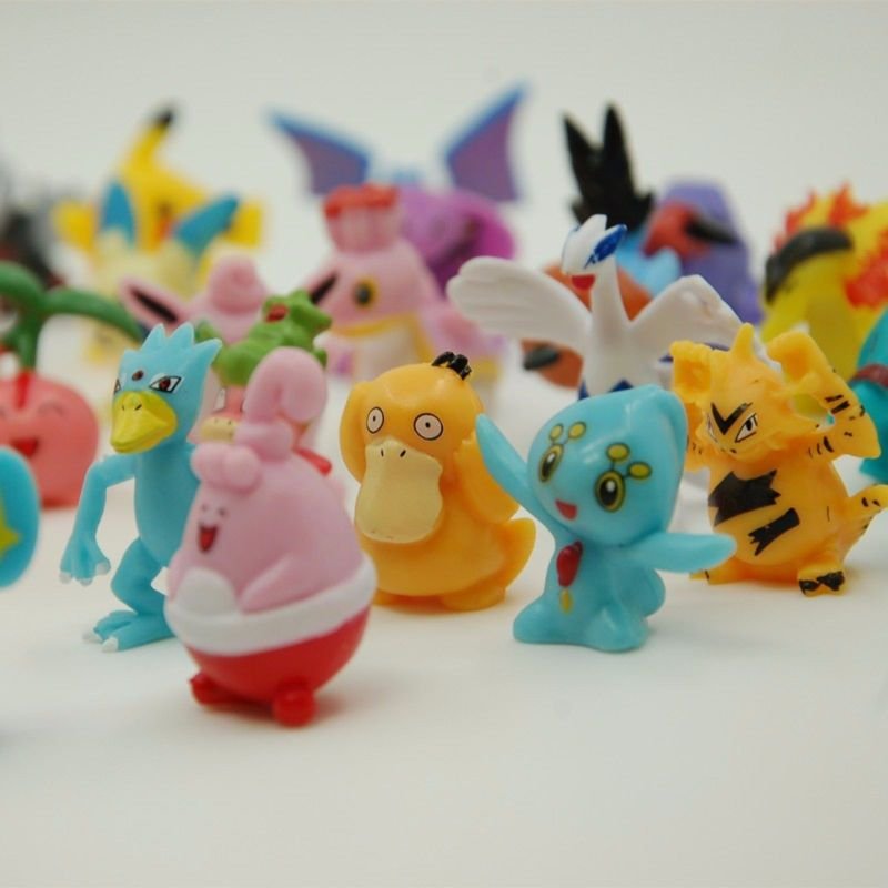 Pokemon Brinquedos Miniatura 24 Peças Sortidos Sem Repetição