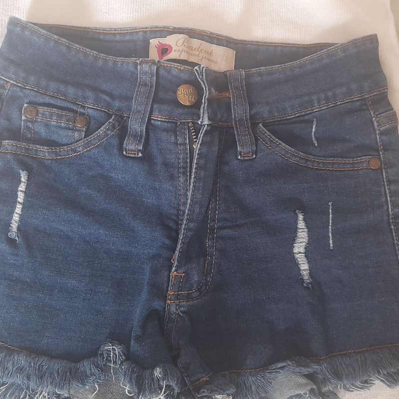 Kit com 3 Shorts Jeans, Roupa Infantil para Menina Bad-Cat-Highschool-Palomino  Usado 63537000