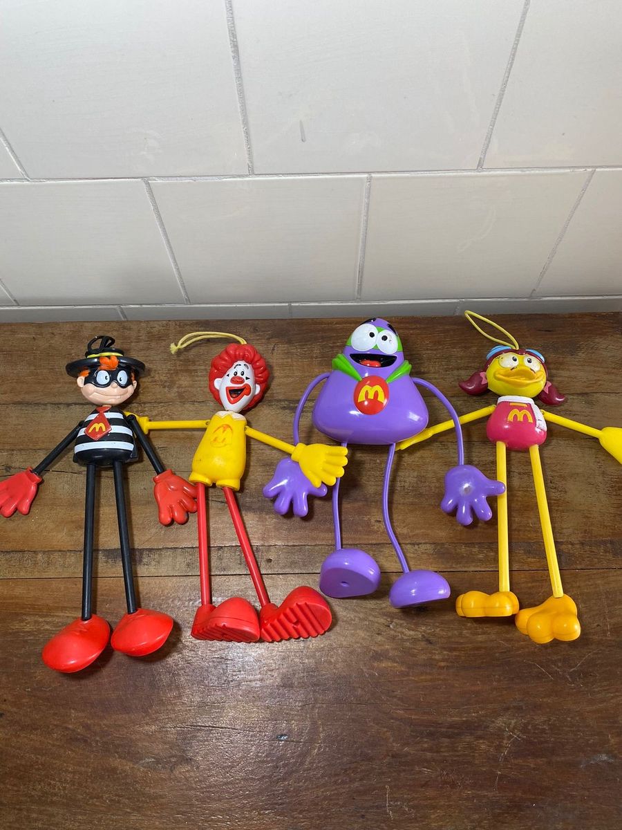 Kit com 4 Bonecos Antigos Mc Donalds Ronald Papa Burguer | Brinquedo Mc ...