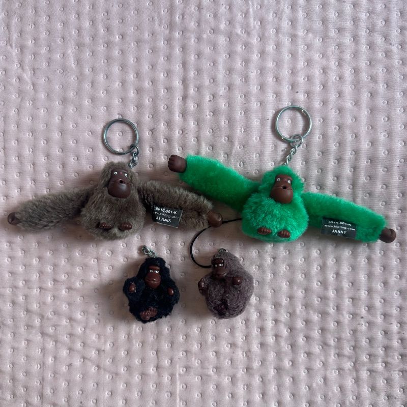 Chaveiro Mono Kipling Falso Kit Com Chaveiros Macacos Kipling