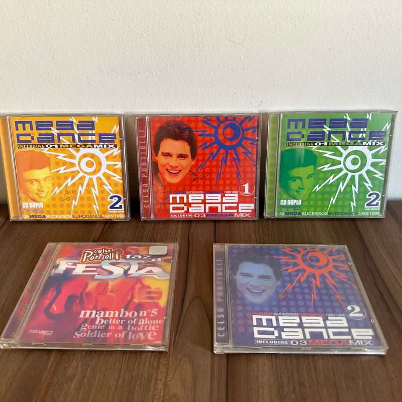 Kit com 5 Cds Mega Dance - Mega Mix | Usado 107539560 | enjoei
