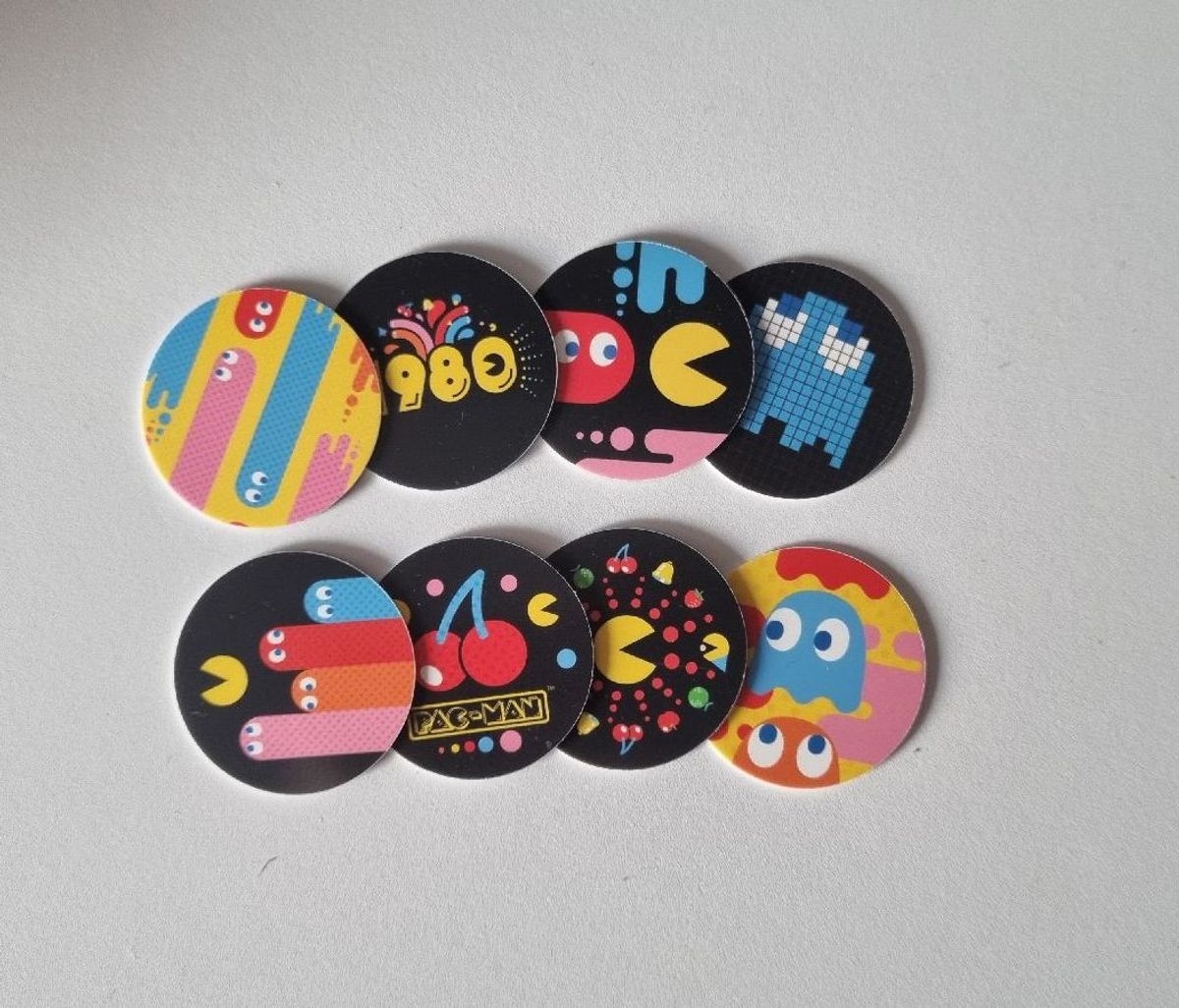 Kit com 8 Tazos Pacman - Elma Chips | Cacareco Elma Chips Nunca Usado ...