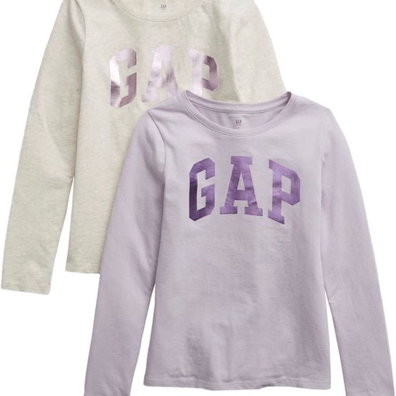 Kit com Duas Blusas de Manga Comprida Gap Blusa Feminina Gap Nunca Usado 92925191 enjoei