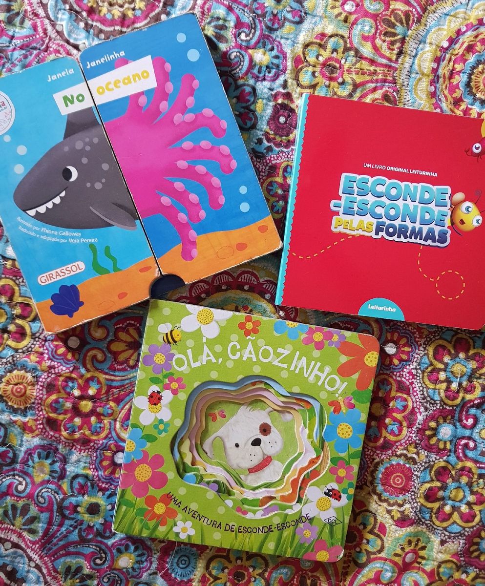 Kit de 3 Livros Infantis Interativos | Item Infantil Usado 78656605 ...