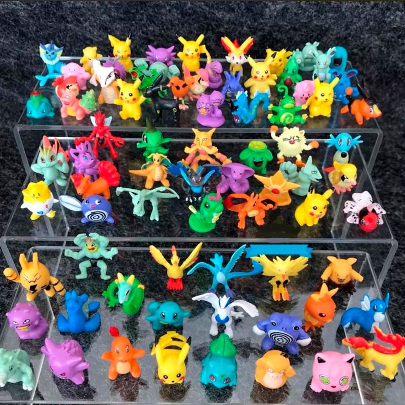 Pokemon Miniatura Brinquedo - Pacote Com 200un 2pol