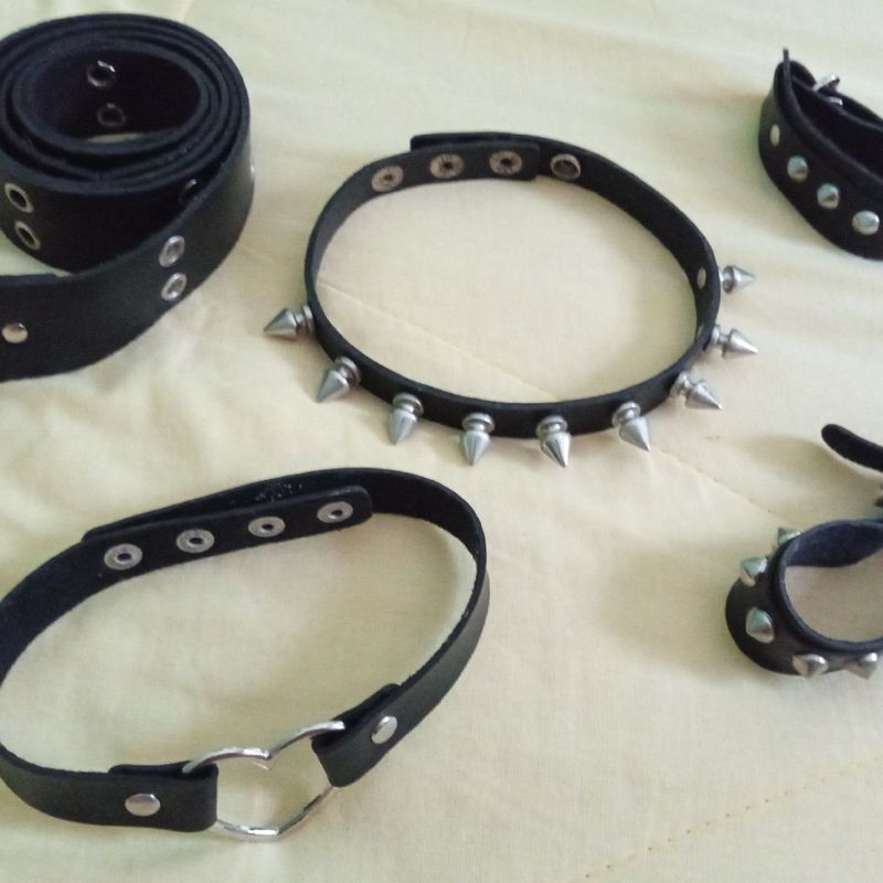Kit de Acessórios Punk Emo Gótico Metalhead Feminino Masculino
