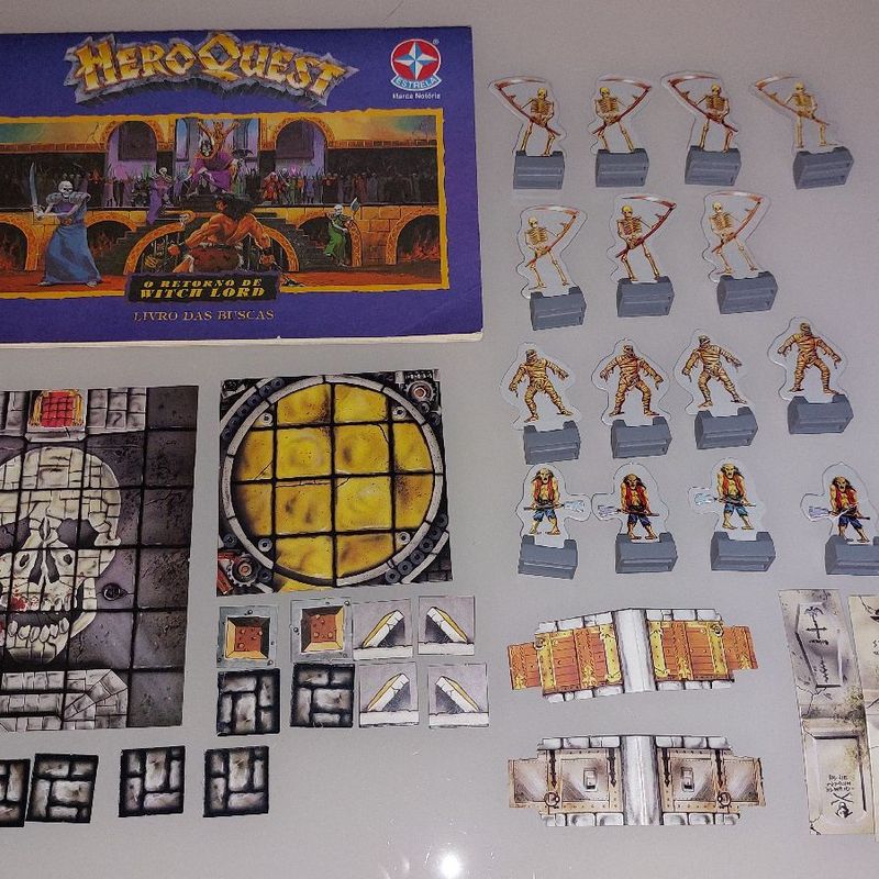 Jogo Tabuleiro Hero Quest Rpg Estrela Original Anos 90 Rarid | Produto  Vintage e Retro Raridade Disponivel Pronta Entrega Usado 75742007 | enjoei