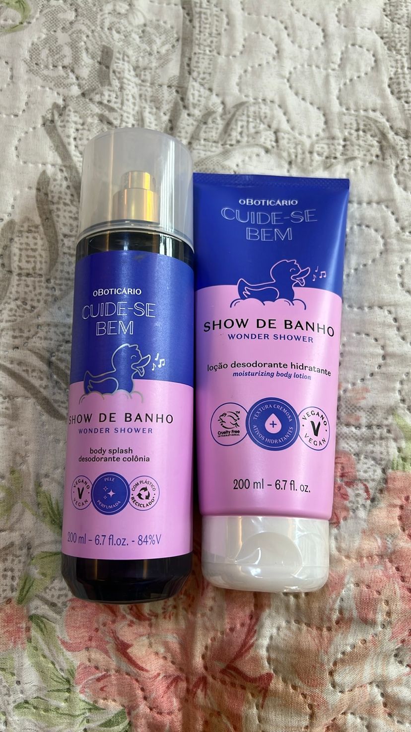 Kit de Body Splah e Hidratante | Perfume Feminino Oboticário Nunca ...