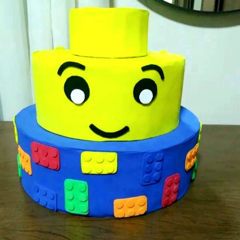 Kit de Festa (Pegue e Monte) Tema Lego/Roblox Ou Minicrafit com 9