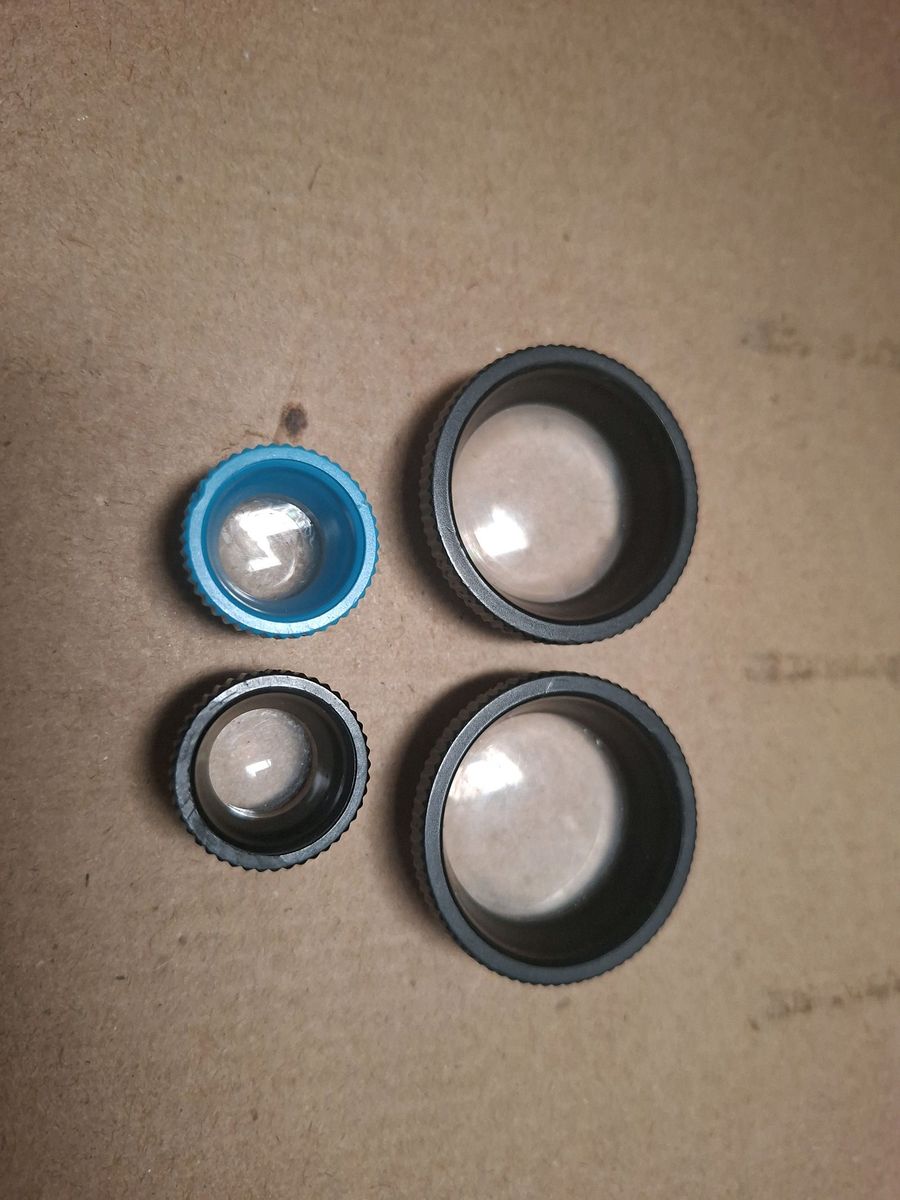 Kit 4 Lentes, 2 Tubos Focalizadores Rosqueados Polyopticon | Lente e ...