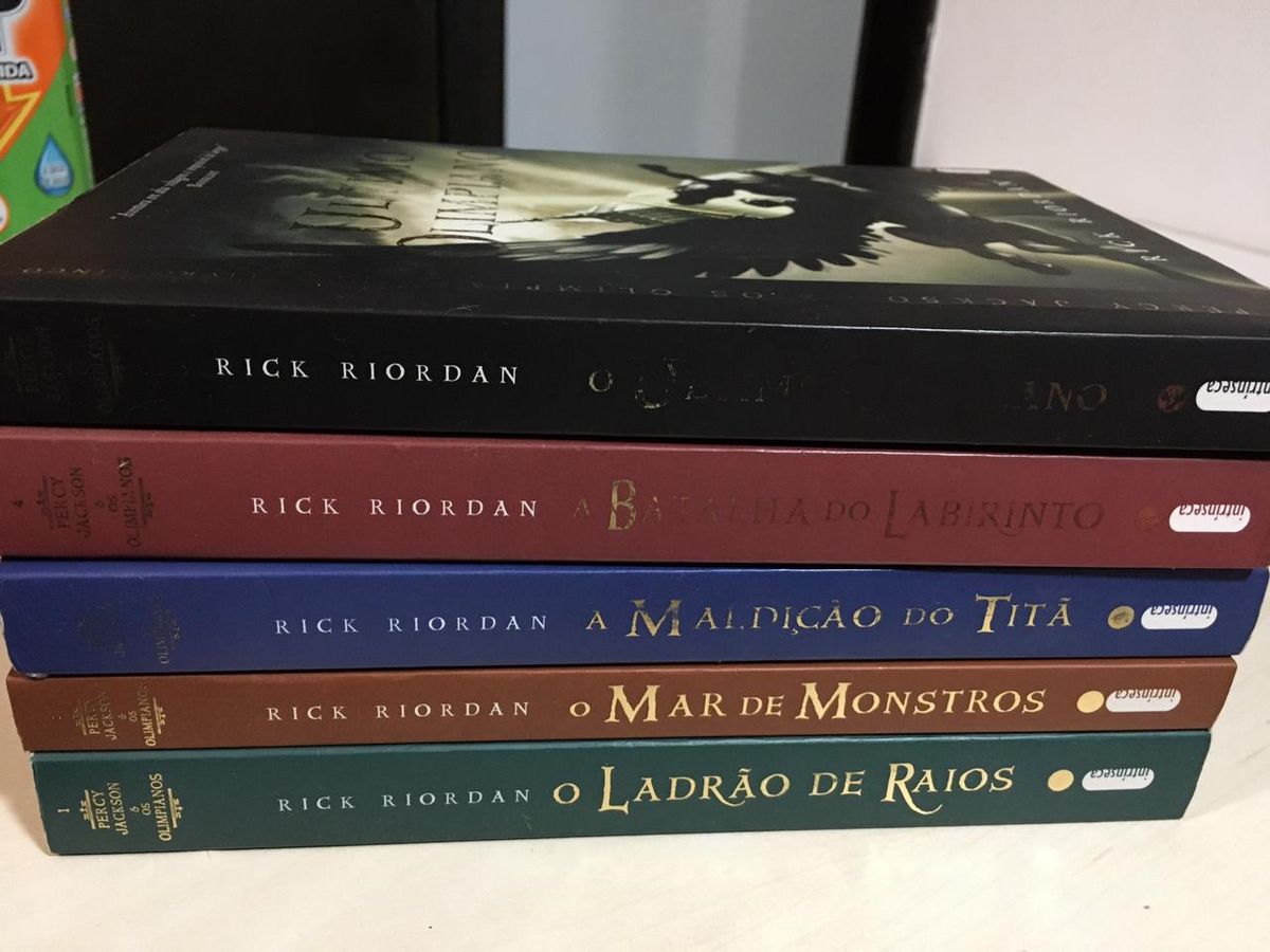 Kit De Livros Coleção Completa Percy Jackson Capa Antiga Livro Editora Intrínseca Usado