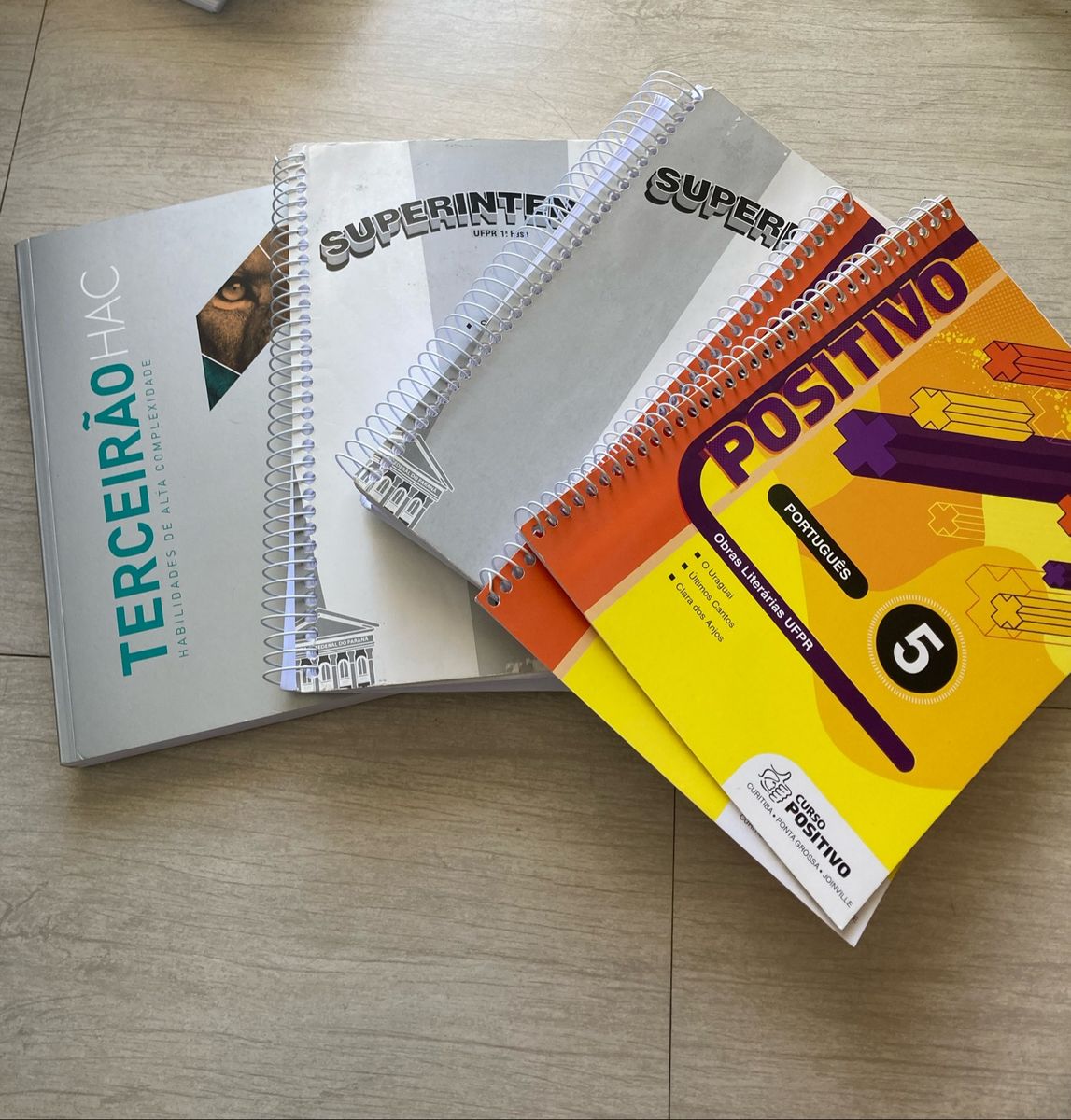 Kit de Livros de Exercícios Vestibular | Livro Positivo Nunca Usado ...