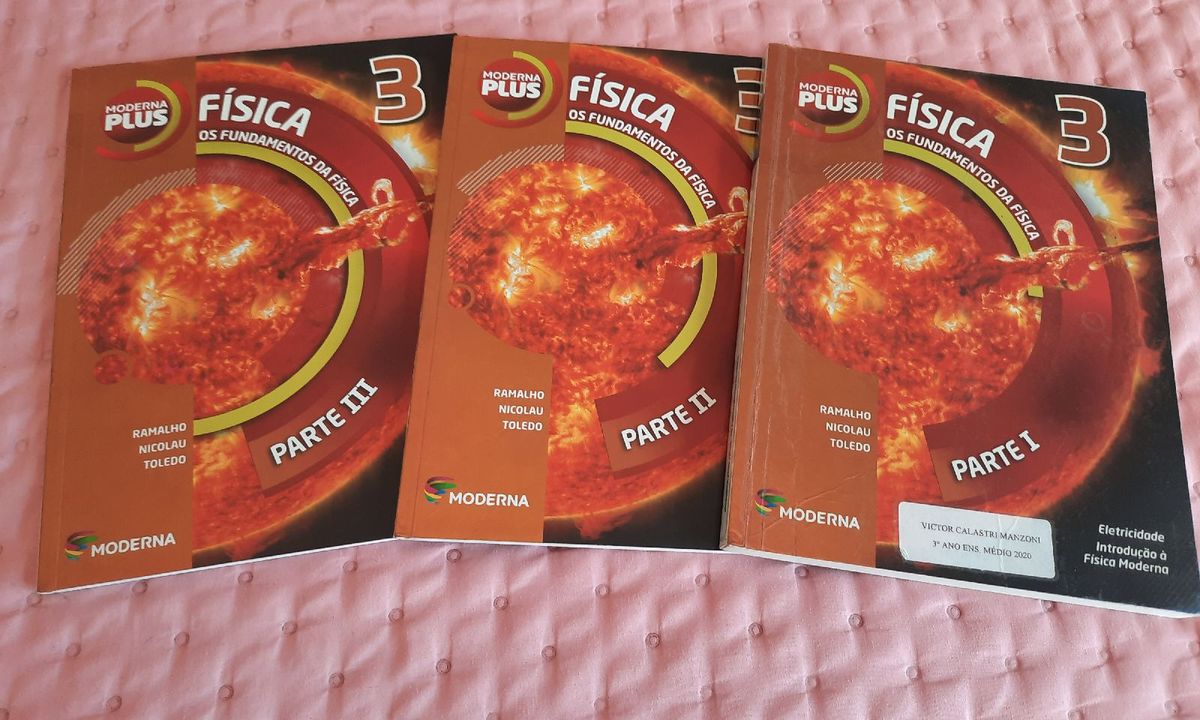 Kit de Livros de Física do 3 Ano Ensino Médio | Livro Editora Moderna ...