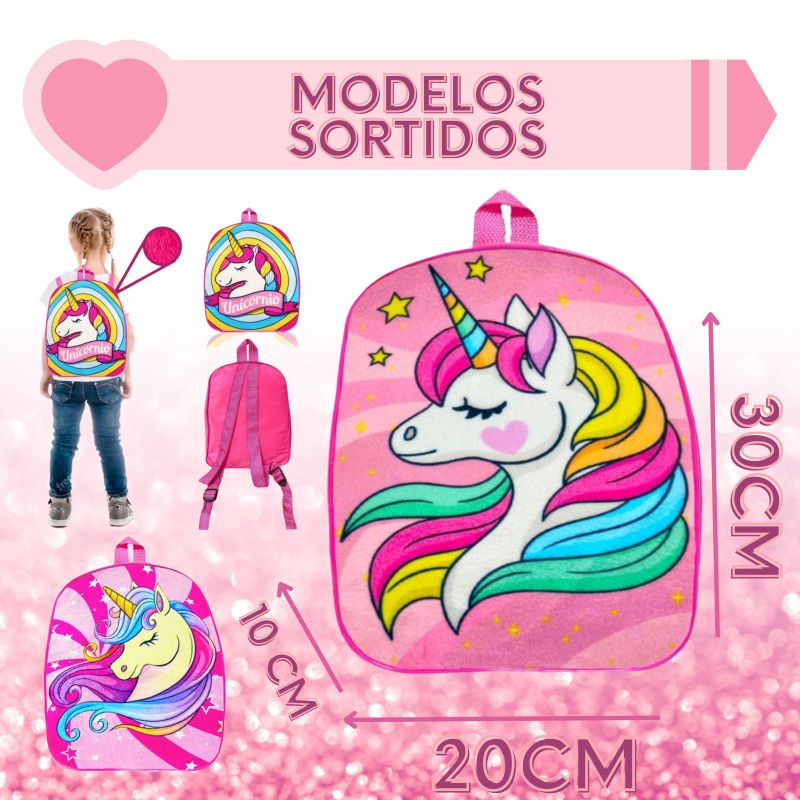 Kit Maquiagem Infantil Completo Com Bolsa Unicornio