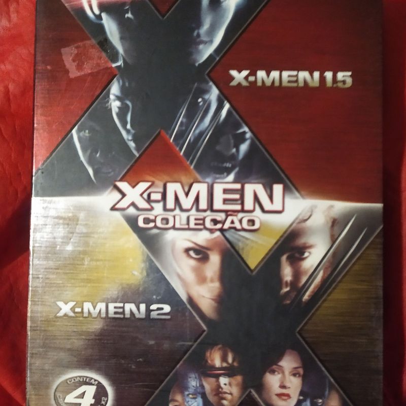 Kit Dvd X-Men 1 e 2 - 4 Discos Capa Lenticular Original Excelente