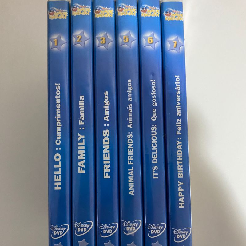Kit Dvds Magic English Disney 1 Ao 7, Exceto 4 | Disney Usado