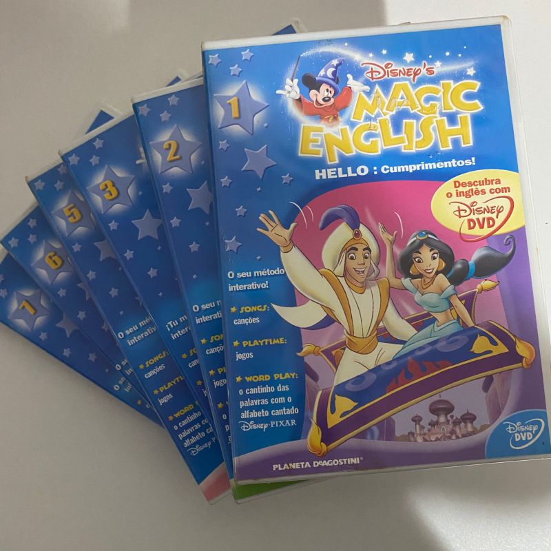 Kit Dvds Magic English Disney 1 Ao 7, Exceto 4 | Disney Usado