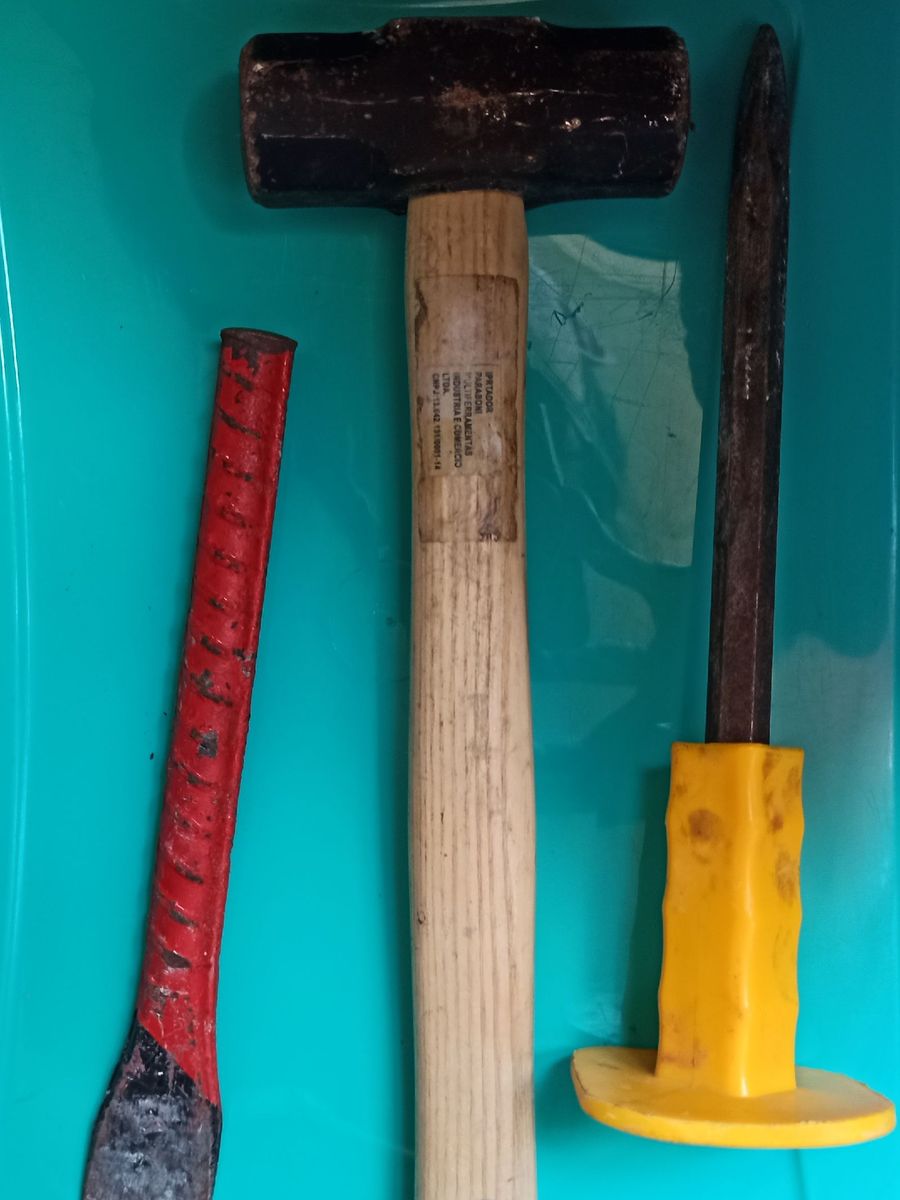 Kit Ferramenta Marreta Mas Talhadeira e Ponteira | Móvel p/ Casa ...