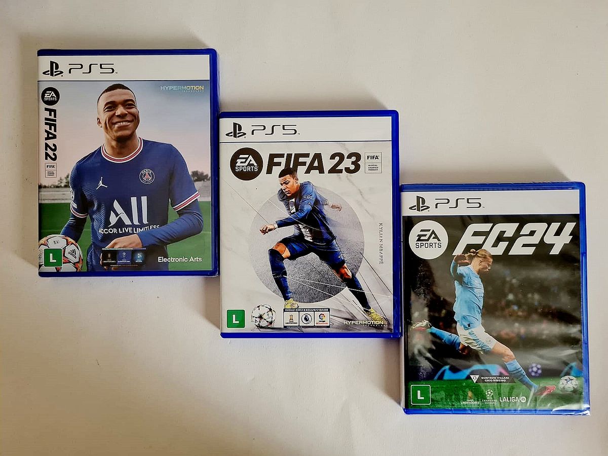 Kit Fifa Ps5 22 23 e 24 | Jogo de Videogame Ps5 Usado 93809958 | enjoei