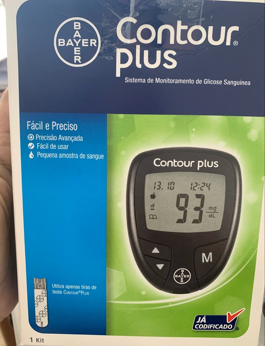 Kit Glicosimetro Contour Plus | Item p/ Esporte e Outdoor Bayer Usado ...