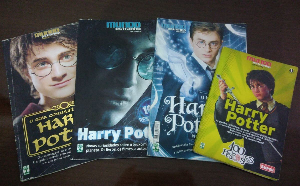 Kit Harry Potter Guias Colecion Veis Mundo Estranho Livro Mundo Estranho Usado