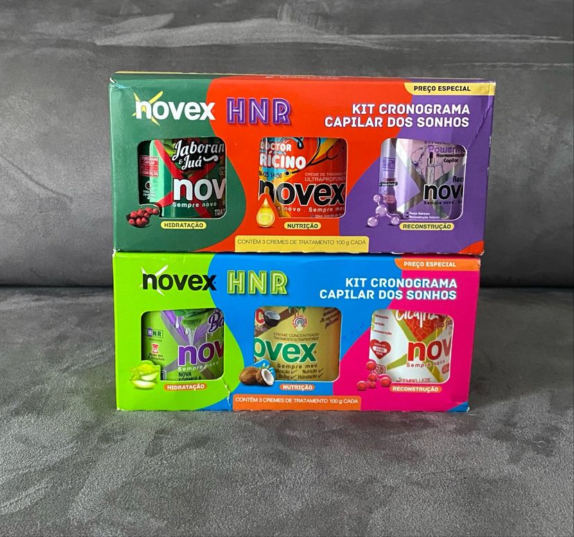Kit Hnr Cronograma Capilar Dos Sonhos Novex | Produto p/ Cabelos ...