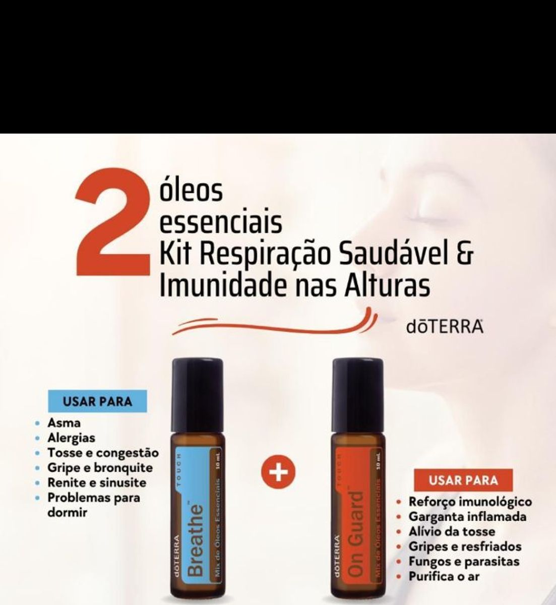 kit imunidade e respiração produto feminino doterra nunca usado