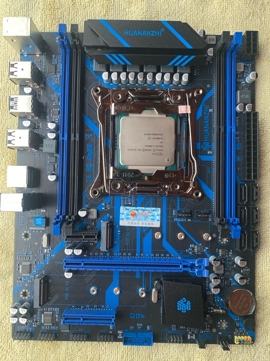 iku Kit Intel Xeon 2670 V3 + Placa Mãe Qd4 X99 + 16gb Ram (2x8