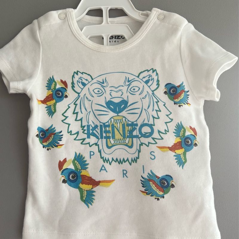 Kit Kenzo Kids 2 Pecas Camiseta e Shorts 9 Meses Kenzo Nunca Usado 106758064 enjoei