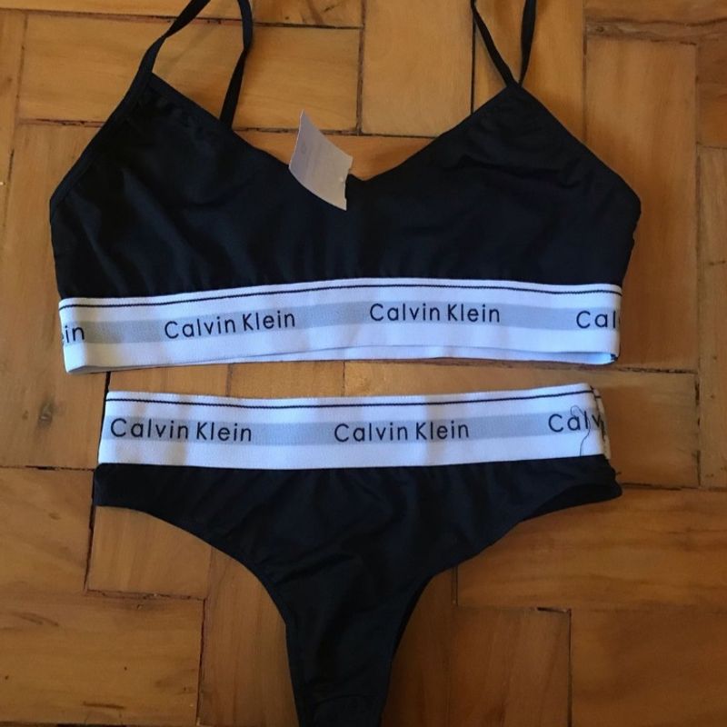 Calvin klein Calcinha Calvin Klein Bikini 3 Unidades Preto