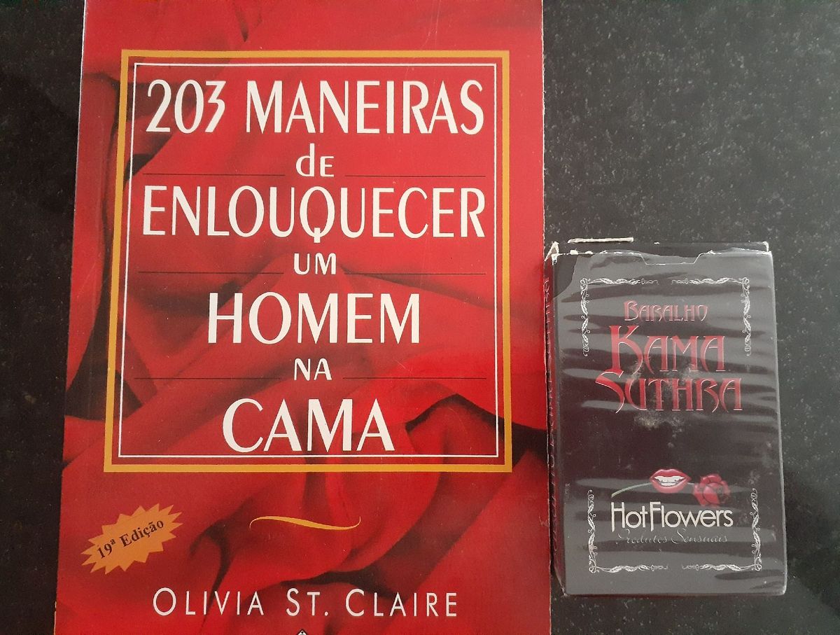 Kit Livro 203 Maneiras De Enlouquecer Um Homem Na Casa Baralho