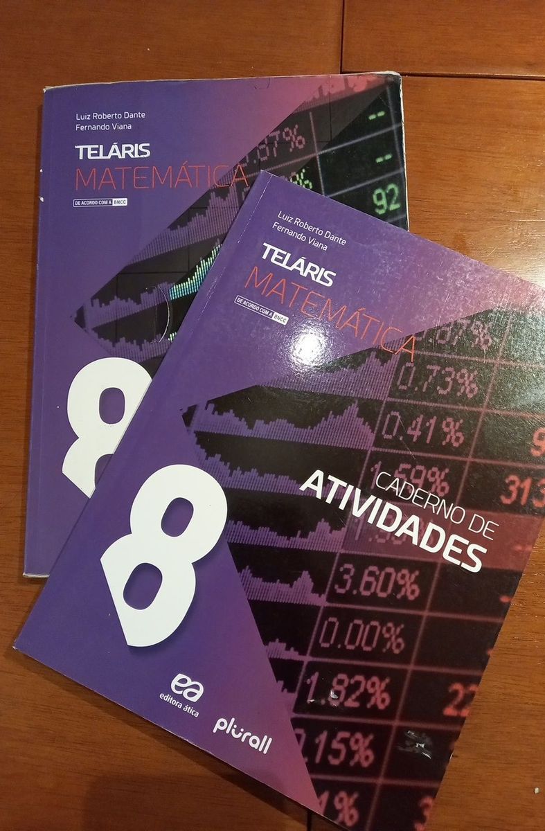 Kit Livro e Caderno de Atividades de Matemática Telaris 8° Ano | Livro ...