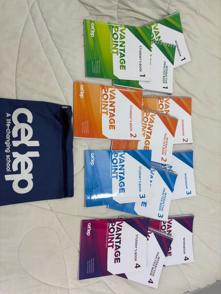 Kit Livros Cellep Vantage Point 1 a 4 | Livro Cellep Usado 139611193 ...