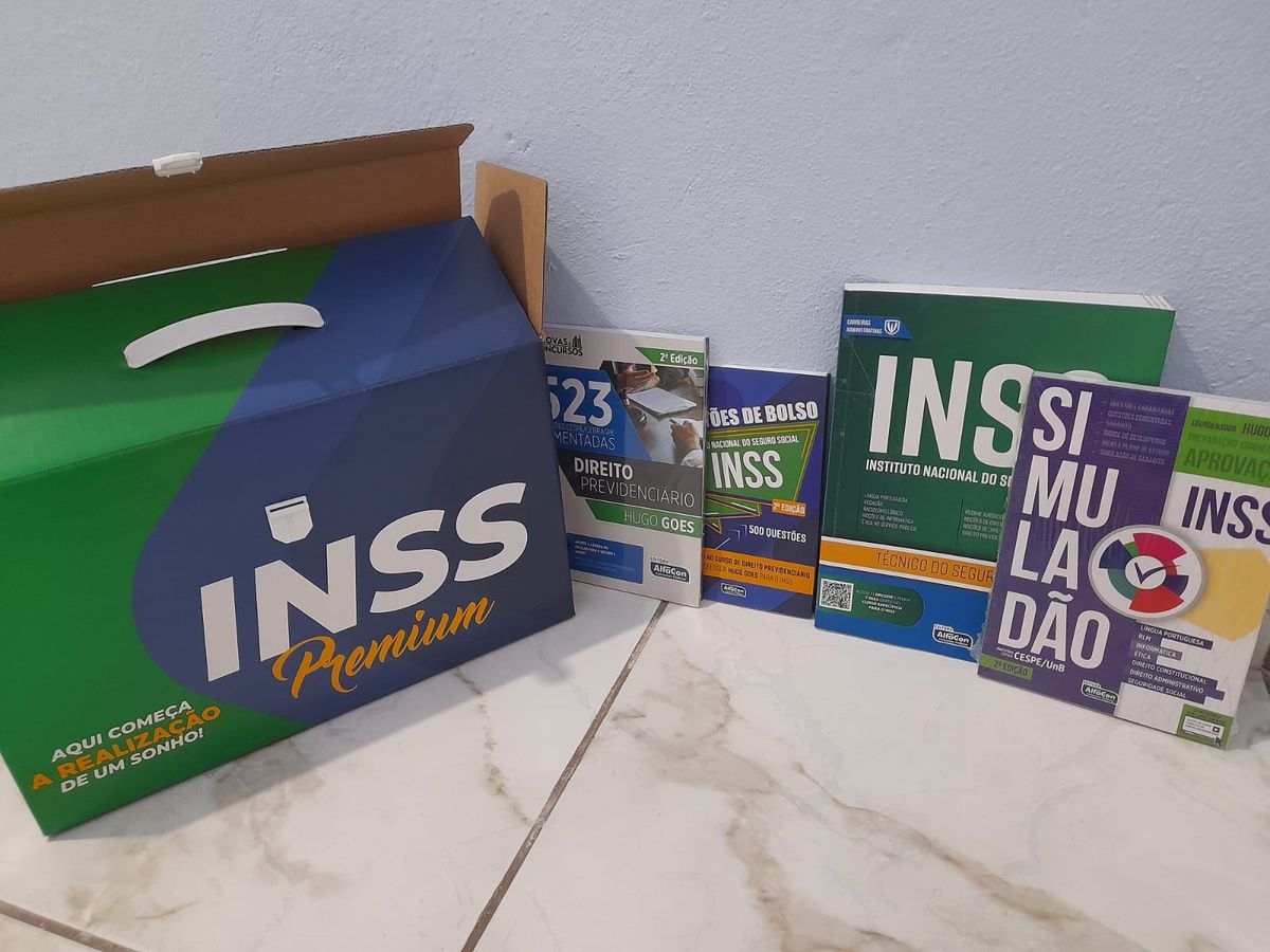 Kit Livros Concurso Inss - Alfacon | Livro Alfacon Usado 95111286 | Enjoei