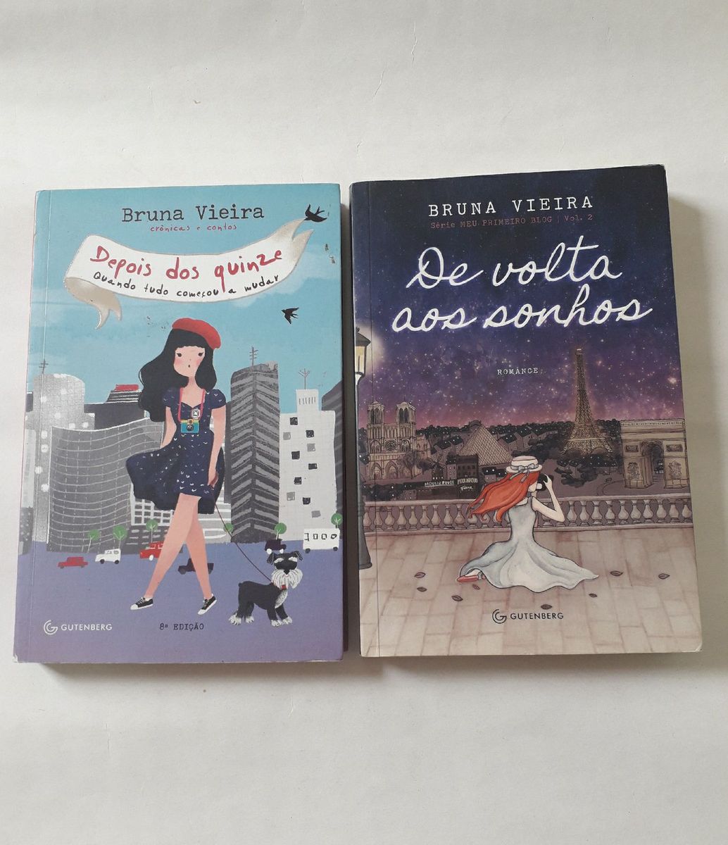 Kit Livros de Bruna Vieira Depois Dos Quinze e de Volta Aos Sonhos
