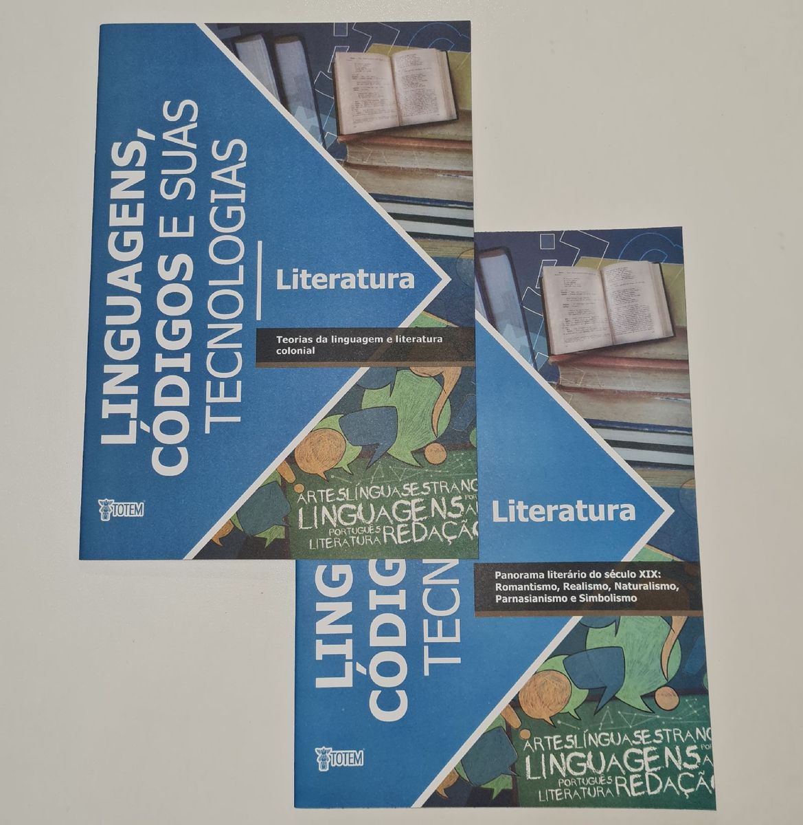 Kit Livros Pré Vestibular Enem Linguagens Códigos E Suas Tecnologias Livro Totem Nunca Usado 5322