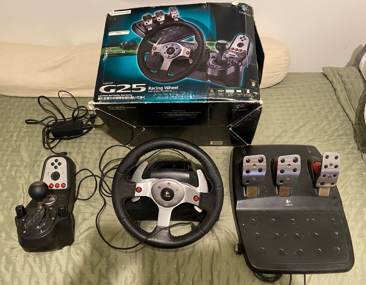 Kit Logitech G25 Original Completo | Acessório p/ Videogame Logitech ...