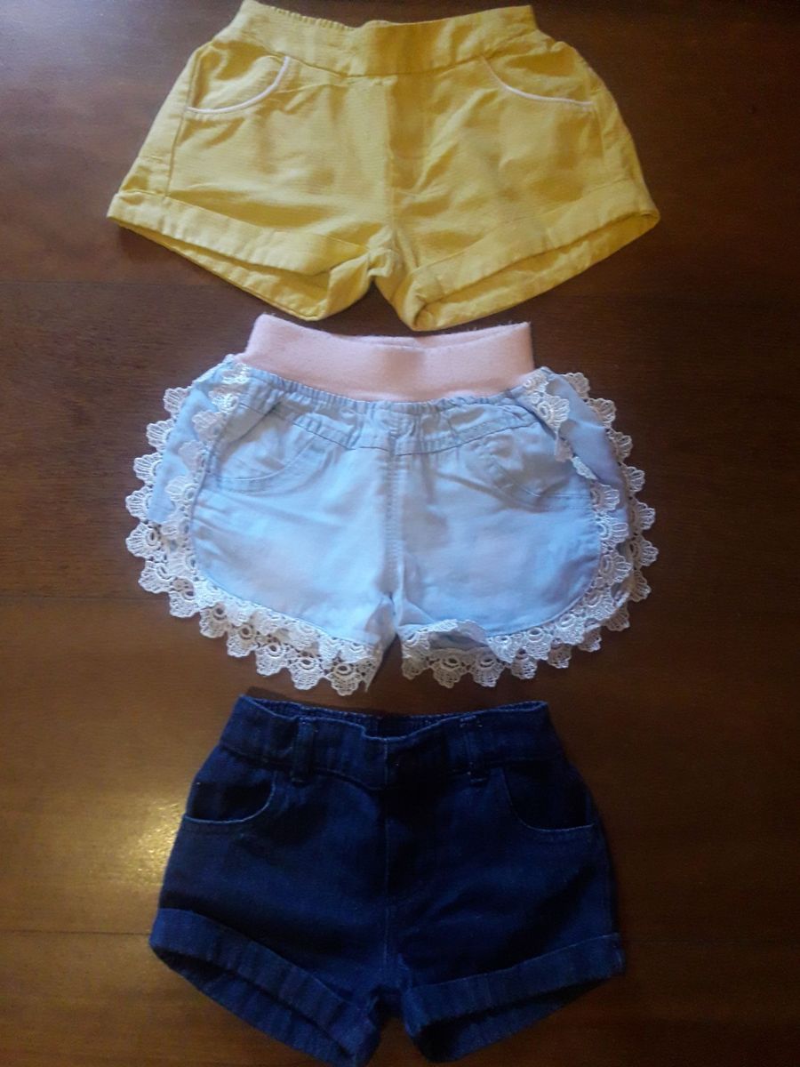 shorts jeans infantil 2 anos