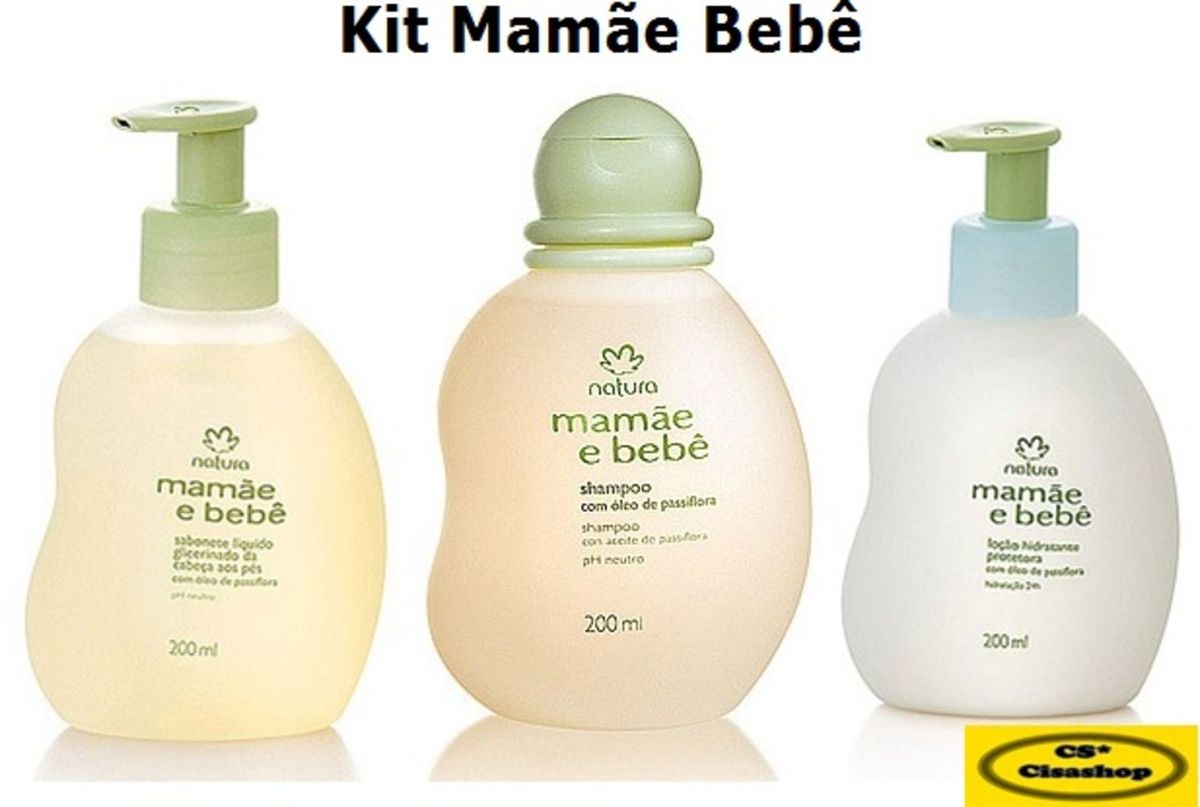 Kit Mamae Bebe Shampoo Sabonete Liquido Locao Natura Item Infantil Natura Nunca Usado Enjoei